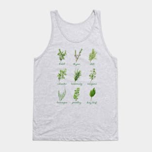 Culinary Herb Design for Chefs and Home Cooks Tank Top